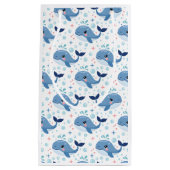Bubbles & Fins Children's Birthday Whale スモールペーパーバッグ (正面)