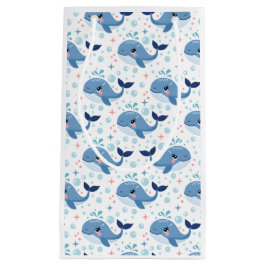 Bubbles & Fins Children's Birthday Whale スモールペーパーバッグ