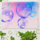 BUBBLES - Fractal Artカラフルの抽象芸術画像 – キッチンタオル (折り畳み)