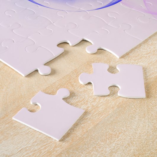 BUBBLES - Fractal Artカラフルの抽象芸術画像 – ジグソーパズル (側面)