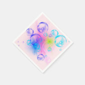 BUBBLES - Fractal Artカラフルの抽象芸術画像 – スタンダードカクテルナプキン (角)