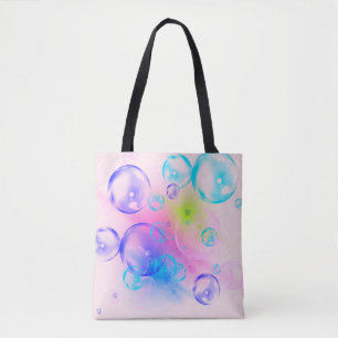 BUBBLES - Fractal Artカラフルの抽象芸術画像 – トートバッグ
