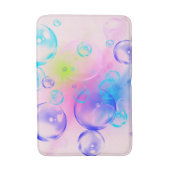 BUBBLES - Fractal Artカラフルの抽象芸術画像 –  バスマット (正面縦)