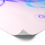 BUBBLES - Fractal Artカラフルの抽象芸術画像 –  ポスター (角)