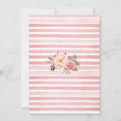 Bubblyと開花私が行う前にブライダルシャワーInvitati 招待状 (裏面)