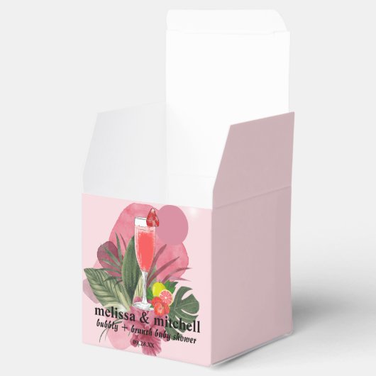 Bubbly brunch mimosa赤ちゃんシャワー感謝していユー フェイバーボックス (オープン)