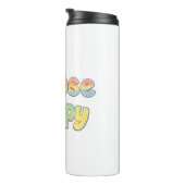 Bubbly Font "Choose Happy" Quote タンブラー (回転右)