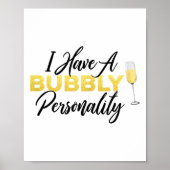 Bubbly Ity _ Champagne_wine Lover Quote  ポスター (正面)