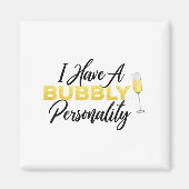 Bubbly Ity _ Champagne_wine Lover Quote マグネット (正面)