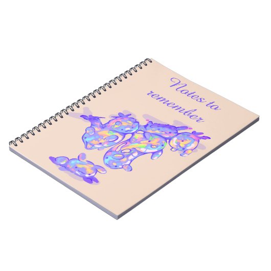 Bubbly notes to remember ノートブック (左側)