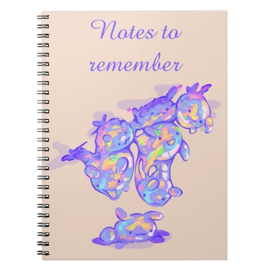 Bubbly notes to remember ノートブック (正面)