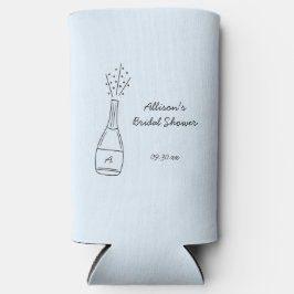 Bubbly Popping Champagne Bottle Bridal Shower スリム缶クーラー