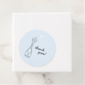 Bubbly Popping Champagne Bottle Bridal Shower フェイバータグ (インサイチュ)