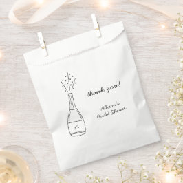 Bubbly Popping Champagne Bottle Bridal Shower フェイバーバッグ