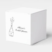 Bubbly Popping Champagne Bottle Bridal Shower フェイバーボックス (正面サイド)