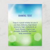 BUBBLY YOGA - Flyer カスタマイズ with文字 チラシ (裏面)