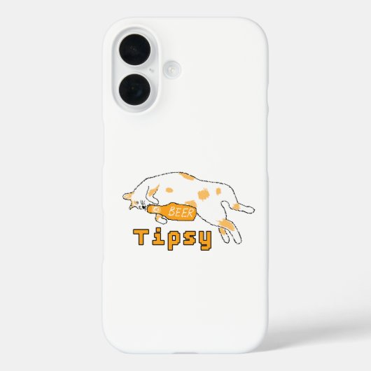 BubblyCudleビールキャット Case-Mate iPhoneケース (裏面)