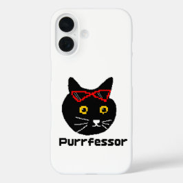 BubblyCudle Purfressor Cat iPhone 16ケース