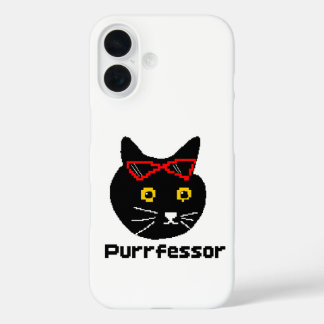 BubblyCudle Purfressor Cat iPhone 16ケース