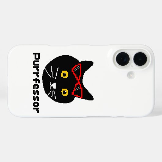 BubblyCudle Purfressor Cat Case-Mate iPhoneケース (裏面 (横))