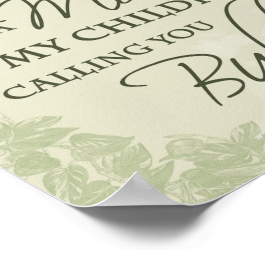 Bubbyポスター ポスター (角)