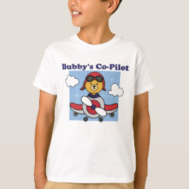 Bubby's Little Co-パイロット – かわいい飛行機 Tシャツ