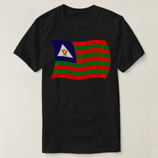Bubi Tribal Flag Africa African Bioko Island Guine Tシャツ (デザイン正面)