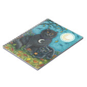 BUBO & PYEWACKET黒猫ハロウィーンフォークアート ノートブック (左側)