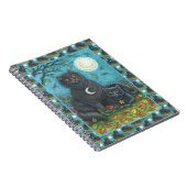 BUBO & PYEWACKET黒猫ハロウィーンフォークアート ノートブック (右側)