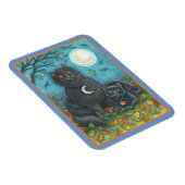 BUBO & PYEWACKET黒猫ハロウィーンフォークアート マグネット (右側)