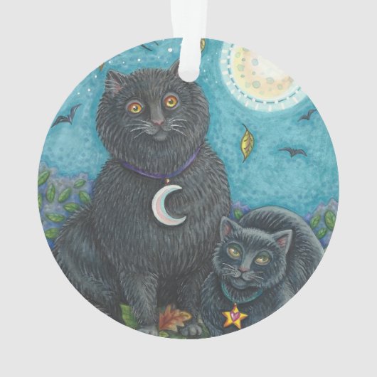 BUBO & PYEWACKET, BLACK CATS HOLIDAYオーナメントRnd オーナメント (裏面)