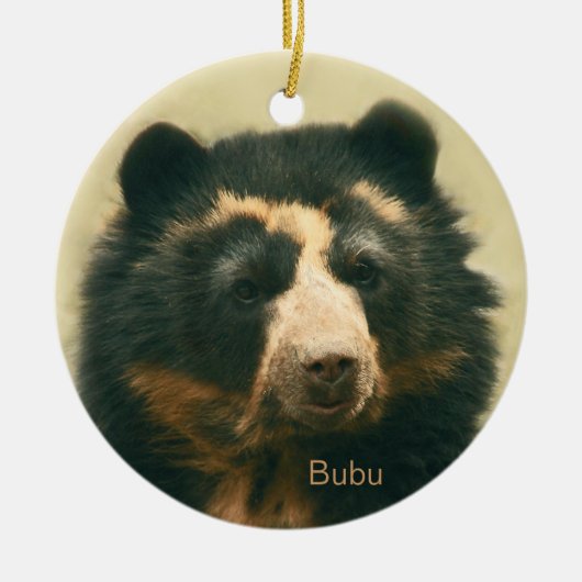 Bubuのポートレート セラミックオーナメント (正面)
