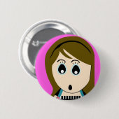BUBUの女の子 缶バッジ (正面&裏面)