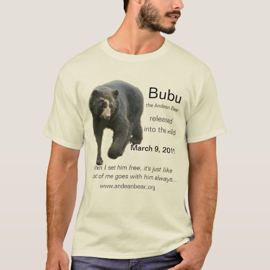 Bubuは自由です! Tシャツ (正面)