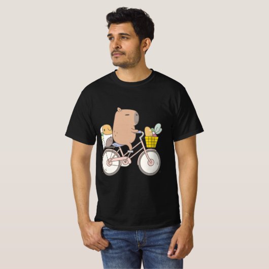 Bubu the Guinea Pig Biking Tシャツ (正面フル)
