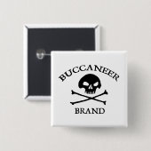 Buccaneerブランドボタン 缶バッジ (正面&裏面)
