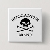Buccaneerブランドボタン 缶バッジ (正面)