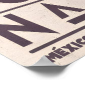 Bucerías Beach Print Modern Coastal Art - Palm ポスター (角)