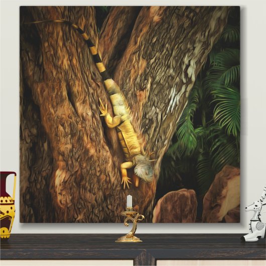 Bucerias Iguana 1069アート キャンバスプリント