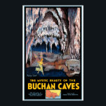 Buchan Caves Australia Vintage Poster ポスター<br><div class="desc">Fully restored vintage travel poster from Buchan Cave, Australia. Please note that our posters are high quality reproductions based on professional, very high resolution scans off the originals. Our manual retouching process does not involve the use of filters that remove any original details or texture that you will see in...</div>