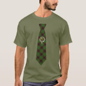 Buchan Scottish Clan Badge & Tartan Necktie  Tシャツ (正面)