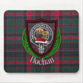 Buchan Scottish Clan Tartan and Crest マウスパッド (正面)