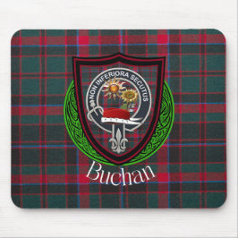 Buchan Scottish Clan Tartan and Crest マウスパッド