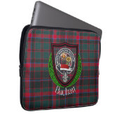 Buchan Scottish Clan Tartan and Crest ラップトップスリーブ (正面右)