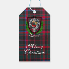 Buchan Scottish Clan Tartan & Crest ギフトタグ