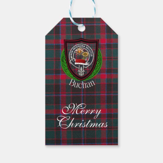 Buchan Scottish Clan Tartan & Crest ギフトタグ (正面)