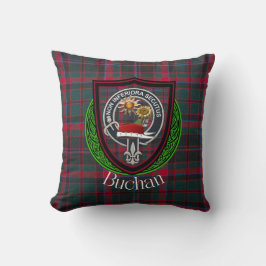 Buchan Scottish Clan Tartan & Crest クッション