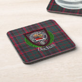 Buchan Scottish Clan Tartan & Crest コースター (左側)