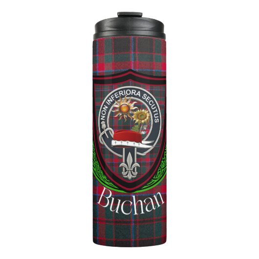 Buchan Scottish Clan Tartan & Crest タンブラー (正面)