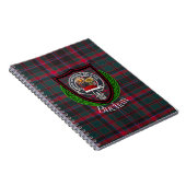 Buchan Scottish Clan Tartan & Crest ノートブック (右側)